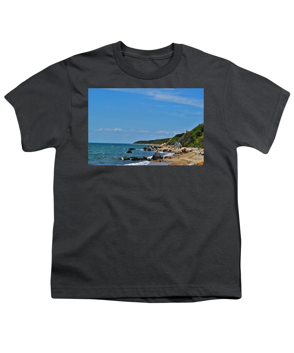 Ocean Youth T-Shirt featuring the photograph Stairway to Nature by Eileen Brymer