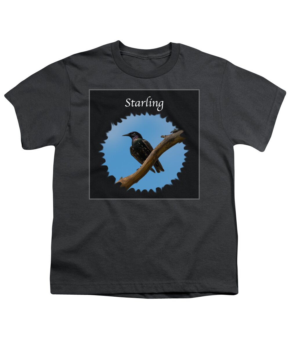 Starling Youth T-Shirt featuring the photograph Starling  by Holden The Moment