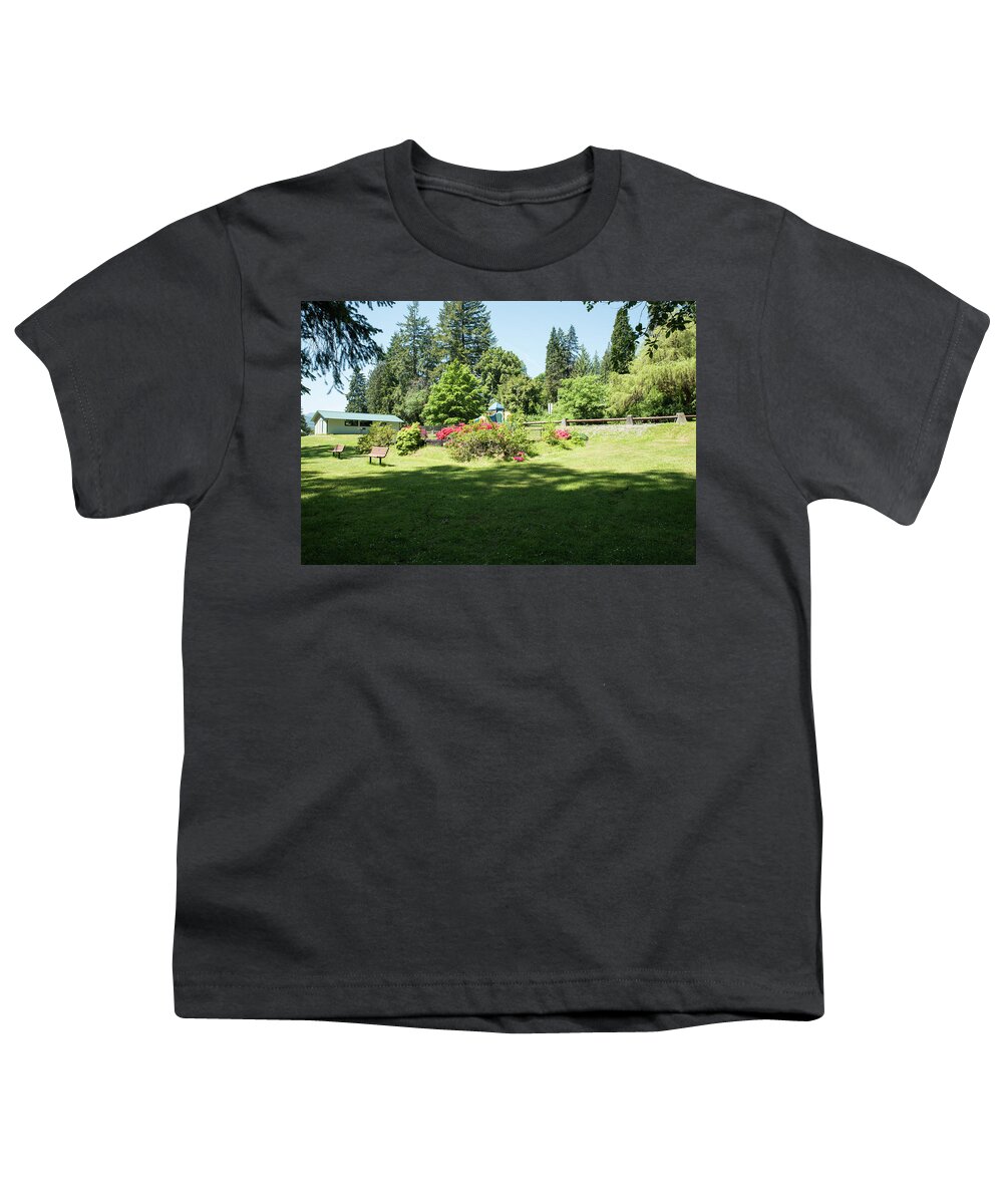 Steelhead Park Colors Youth T-Shirt featuring the photograph Steelhead Park Colors by Tom Cochran