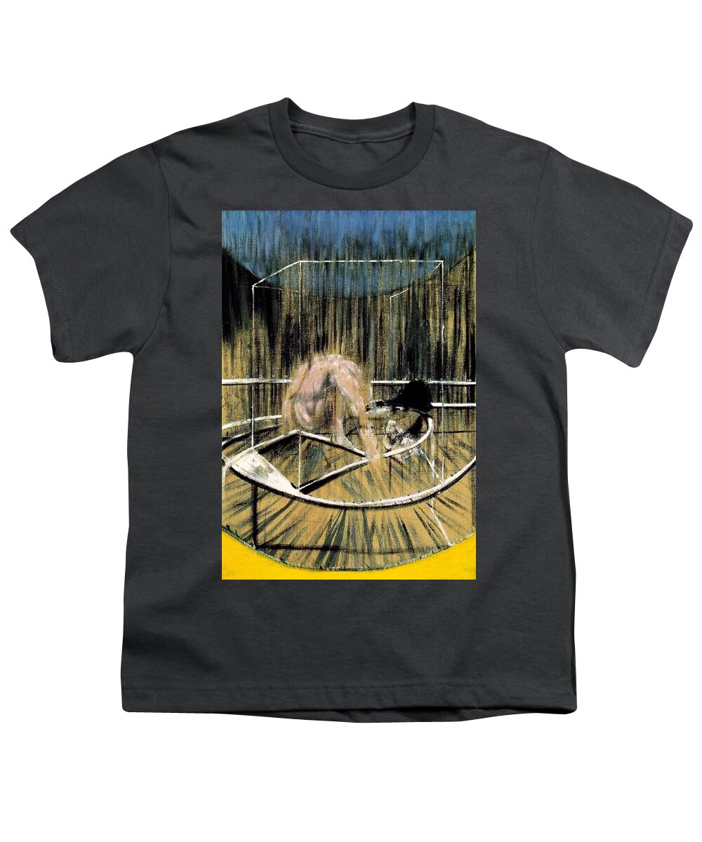 Francis Bacon Youth T-Shirt featuring the painting Study for Crouching Nude by Francis Bacon