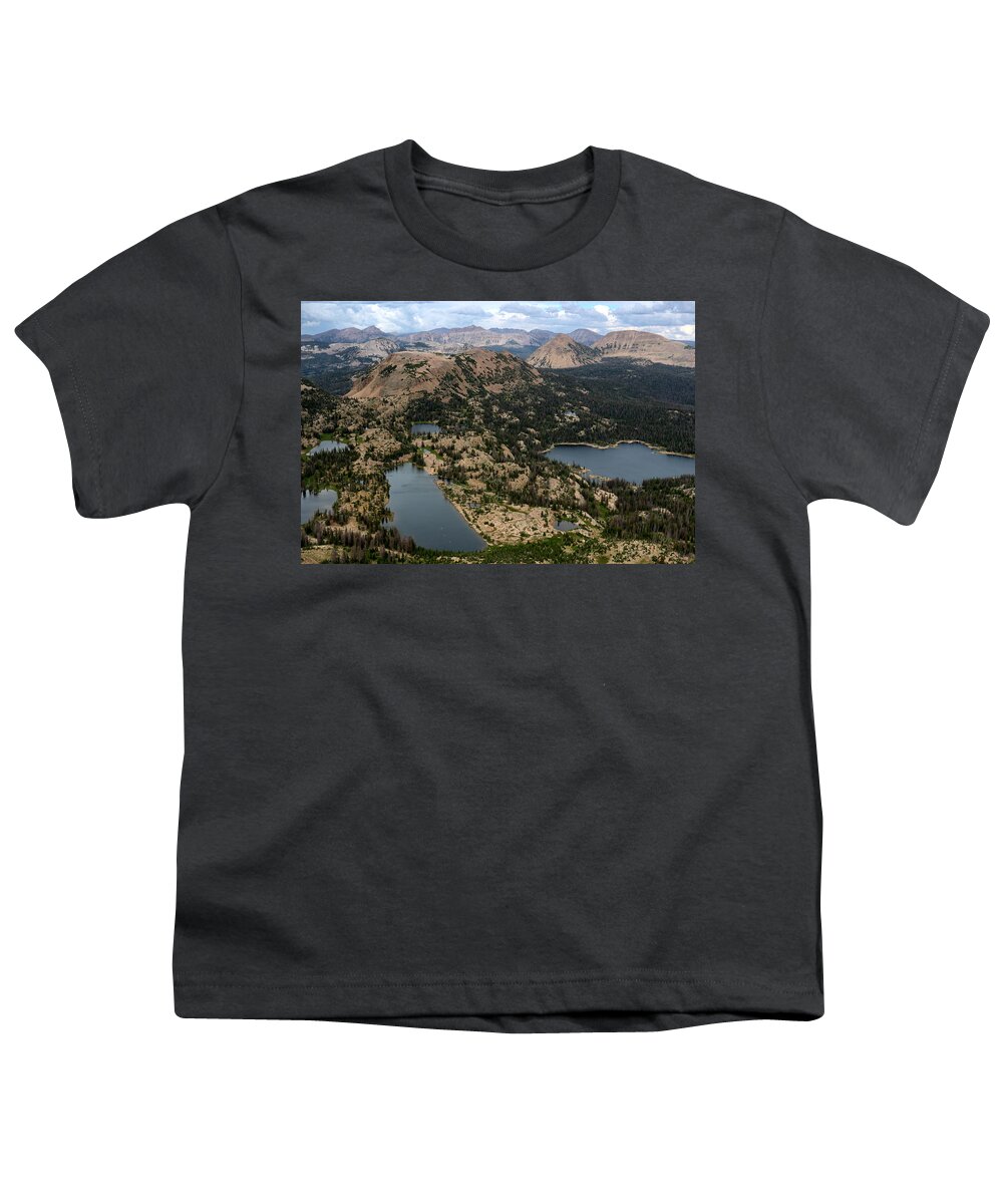 Utah Youth T-Shirt featuring the photograph Summit View from Mount Watson by Brett Pelletier