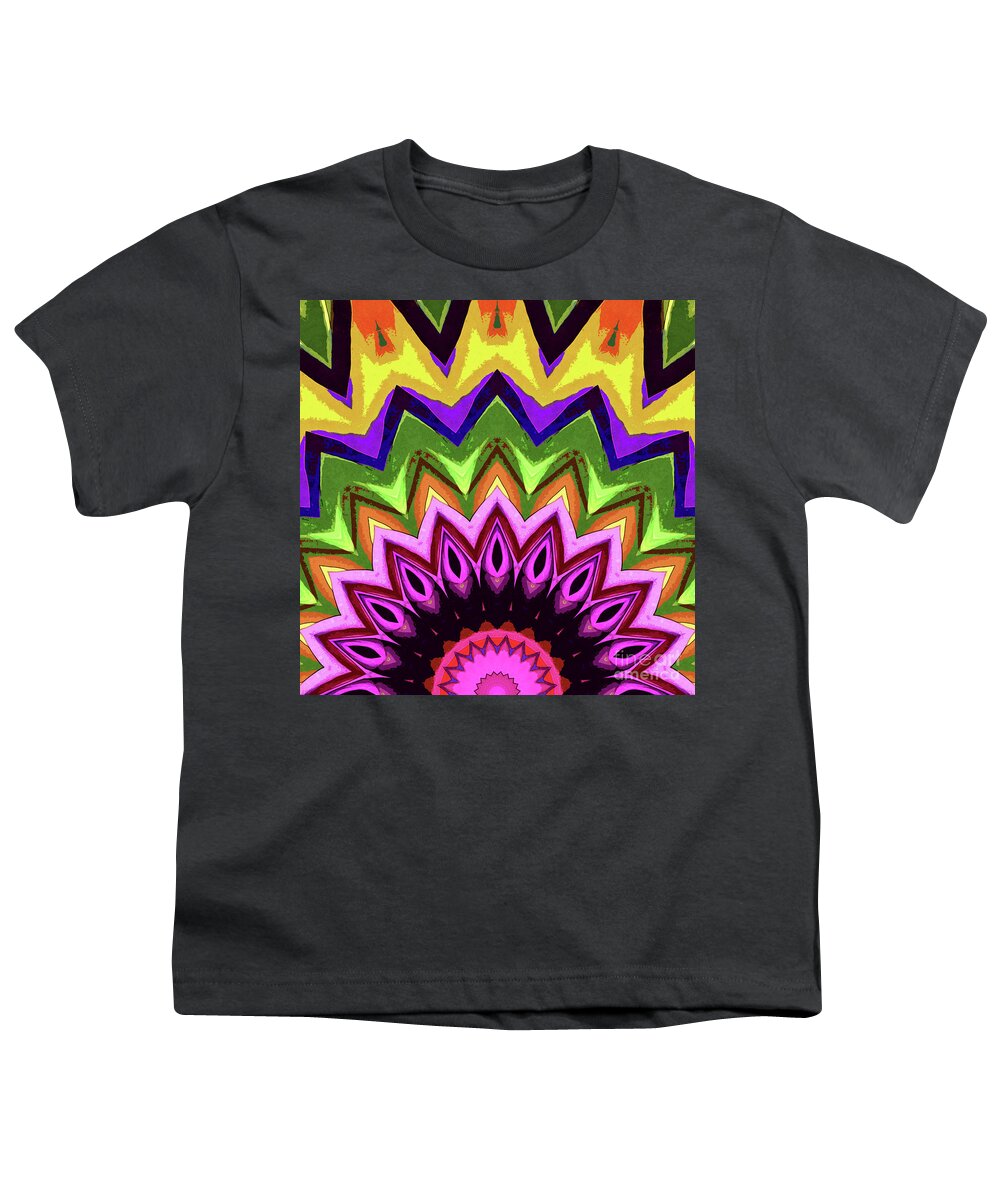 Flower Youth T-Shirt featuring the digital art Sun And Flower by Phil Perkins