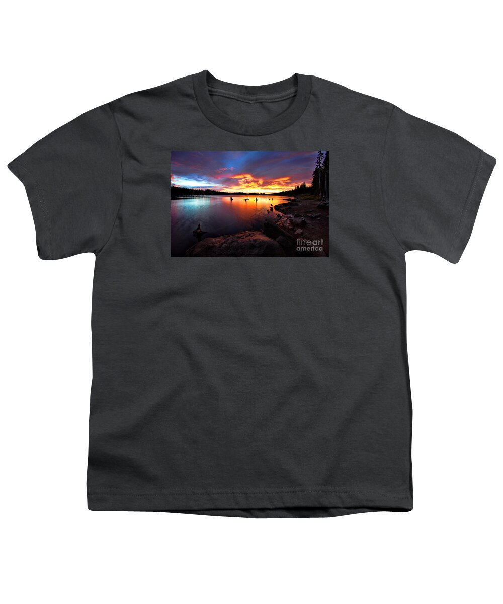 Sunrise; Sunrise Reflection Youth T-Shirt featuring the photograph Sun Kissed by Jim Garrison