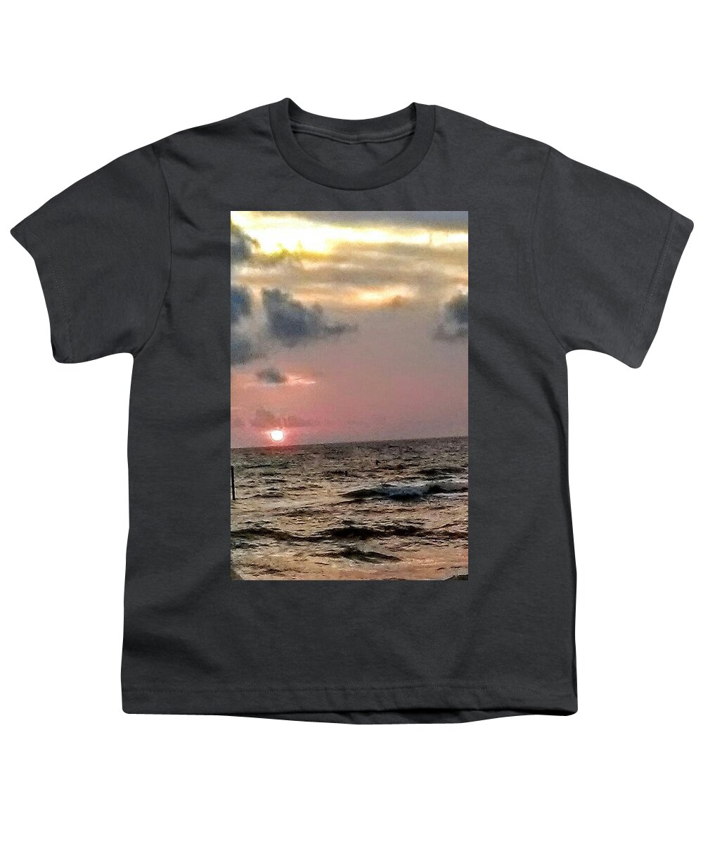 Clearwater Youth T-Shirt featuring the photograph Sundown by Suzanne Berthier