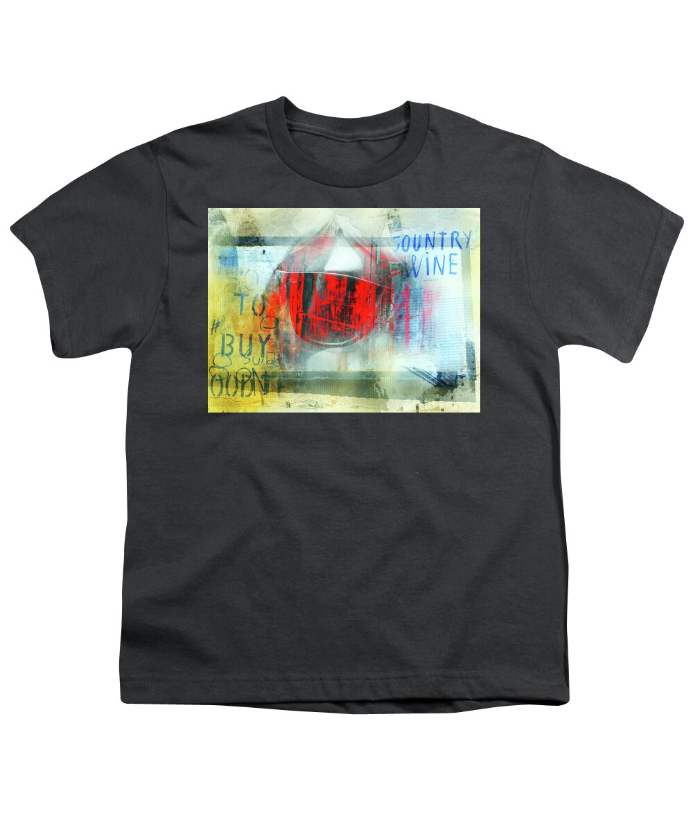 Sunglasses Youth T-Shirt featuring the photograph Sunglasses in red by Gabi Hampe