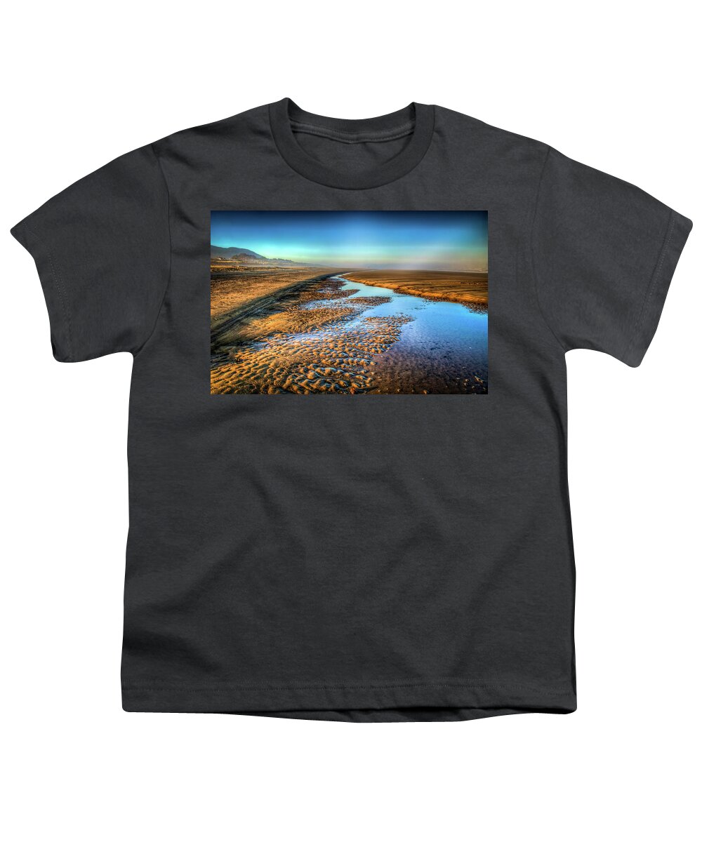 Rockaway Beach Youth T-Shirt featuring the photograph Sunrise at Rockaway Beach Oregon by Spencer McDonald