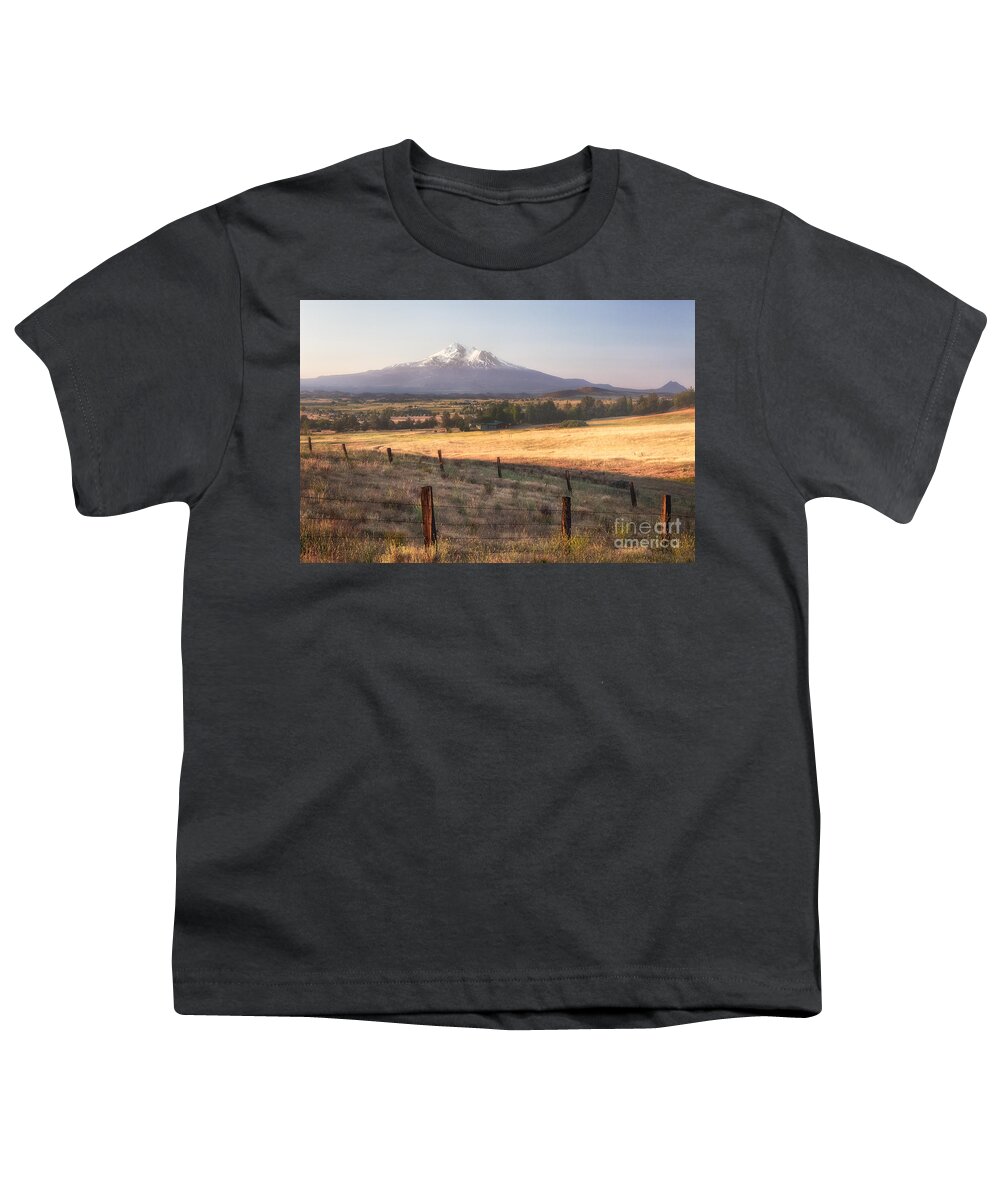 Mount Shasta Youth T-Shirt featuring the photograph Sunrise Mount Shasta by Anthony Michael Bonafede