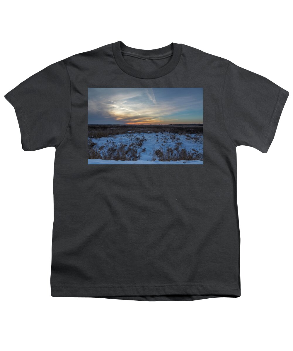 Sunset Youth T-Shirt featuring the photograph Sunset At BVG 2-10-2018 by Thomas Young