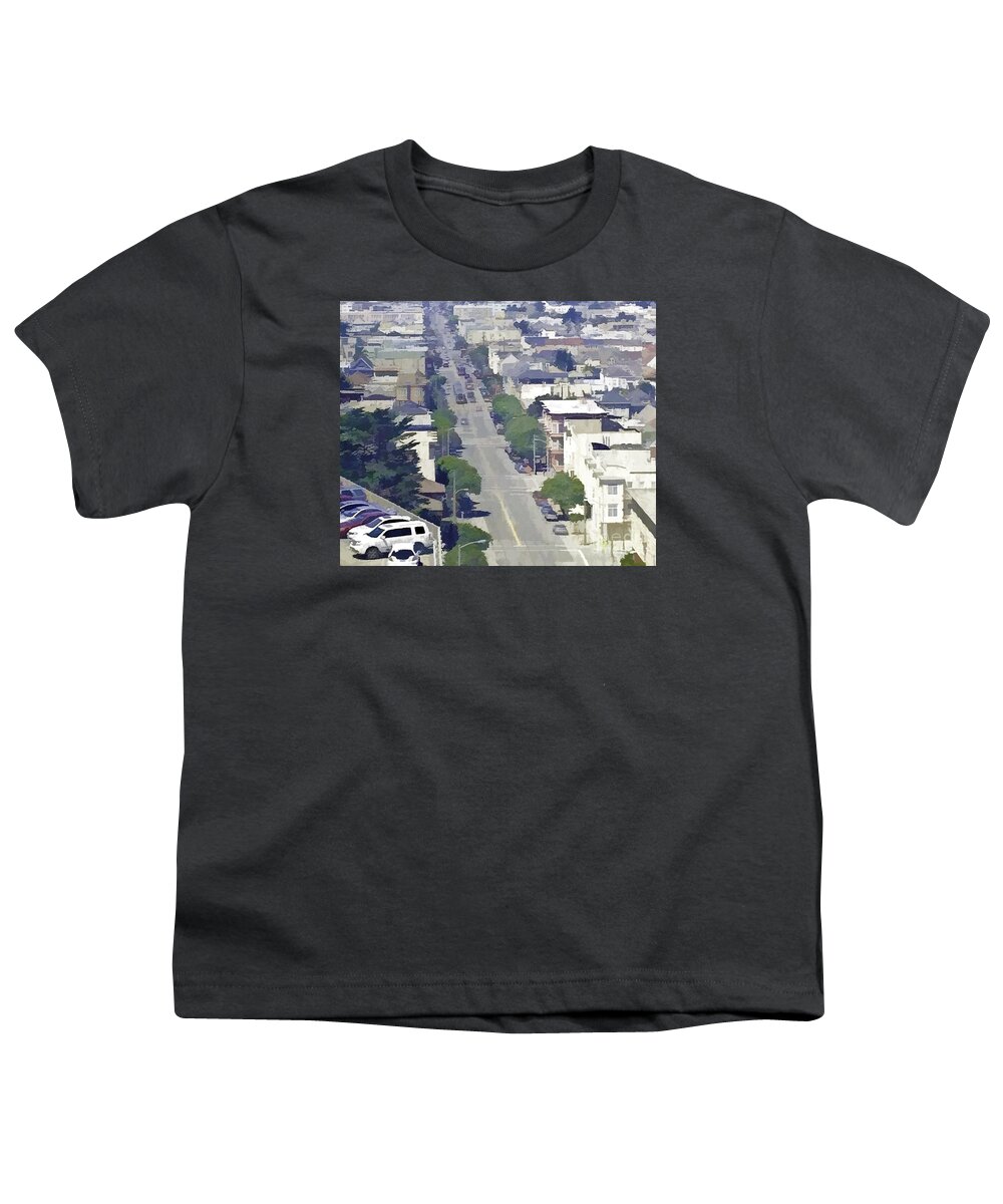 San Francisco Youth T-Shirt featuring the photograph Sunset Days by Joyce Creswell