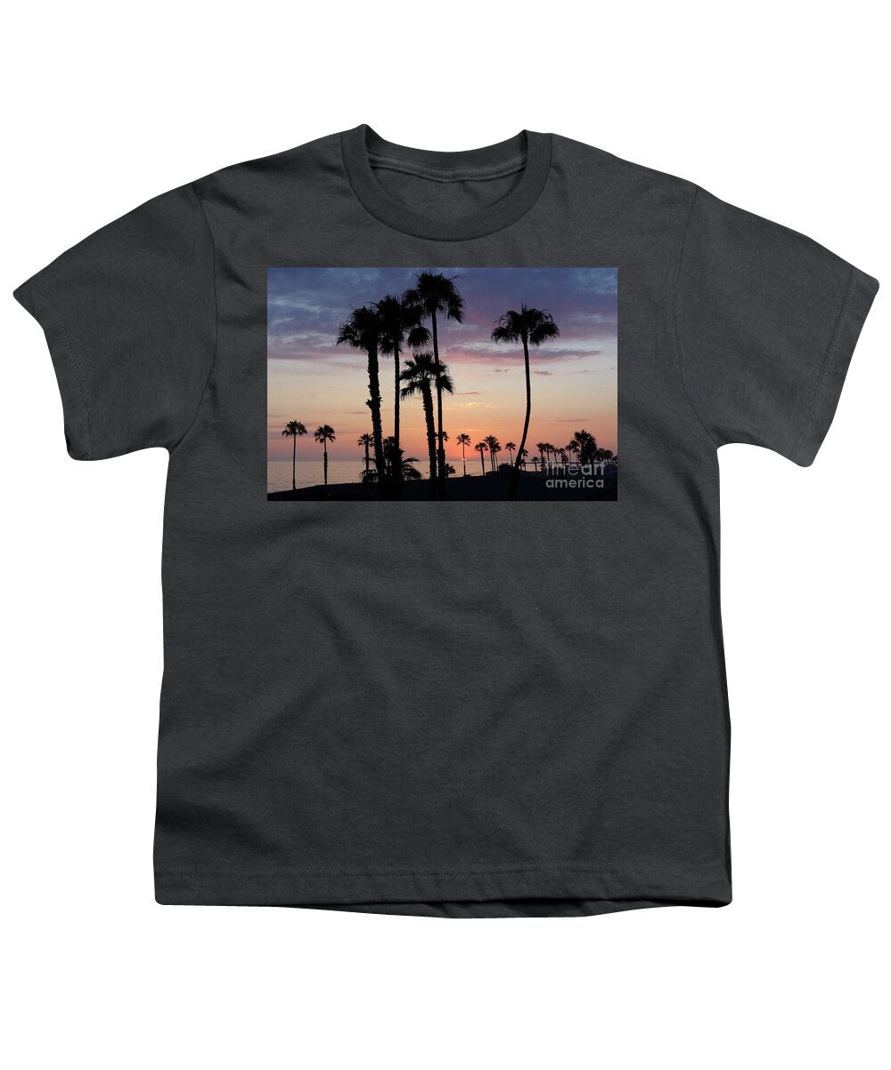 Background Youth T-Shirt featuring the photograph Sunset in Oceanside by Nina Prommer