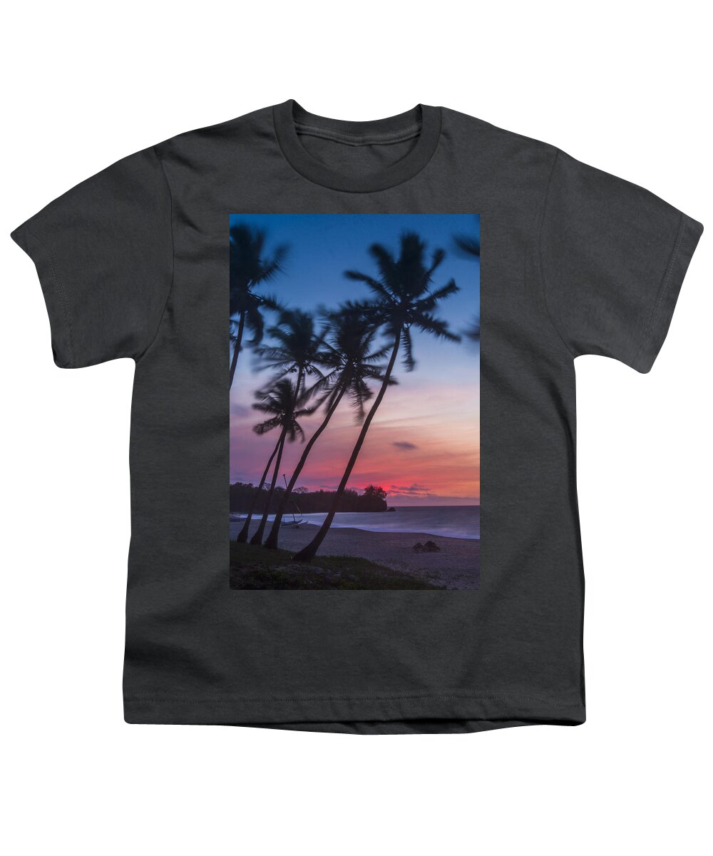 Beach Youth T-Shirt featuring the photograph Sunset in Paradise by Alex Lapidus