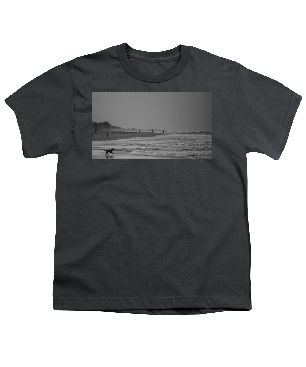 Florida Youth T-Shirt featuring the photograph Surf Dog Delray Beach Florida by Lawrence S Richardson Jr