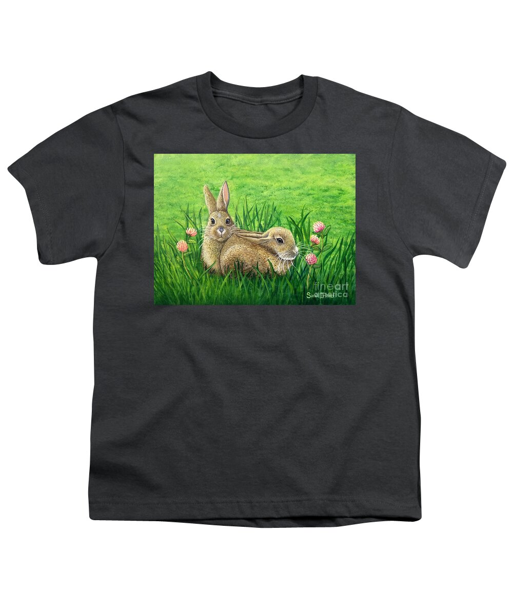 Surprised Youth T-Shirt featuring the painting Surprised by Sarah Irland