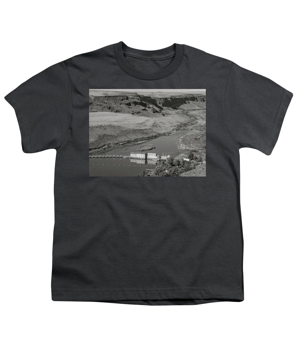 5dii Youth T-Shirt featuring the photograph Swan Falls Dam by Mark Mille