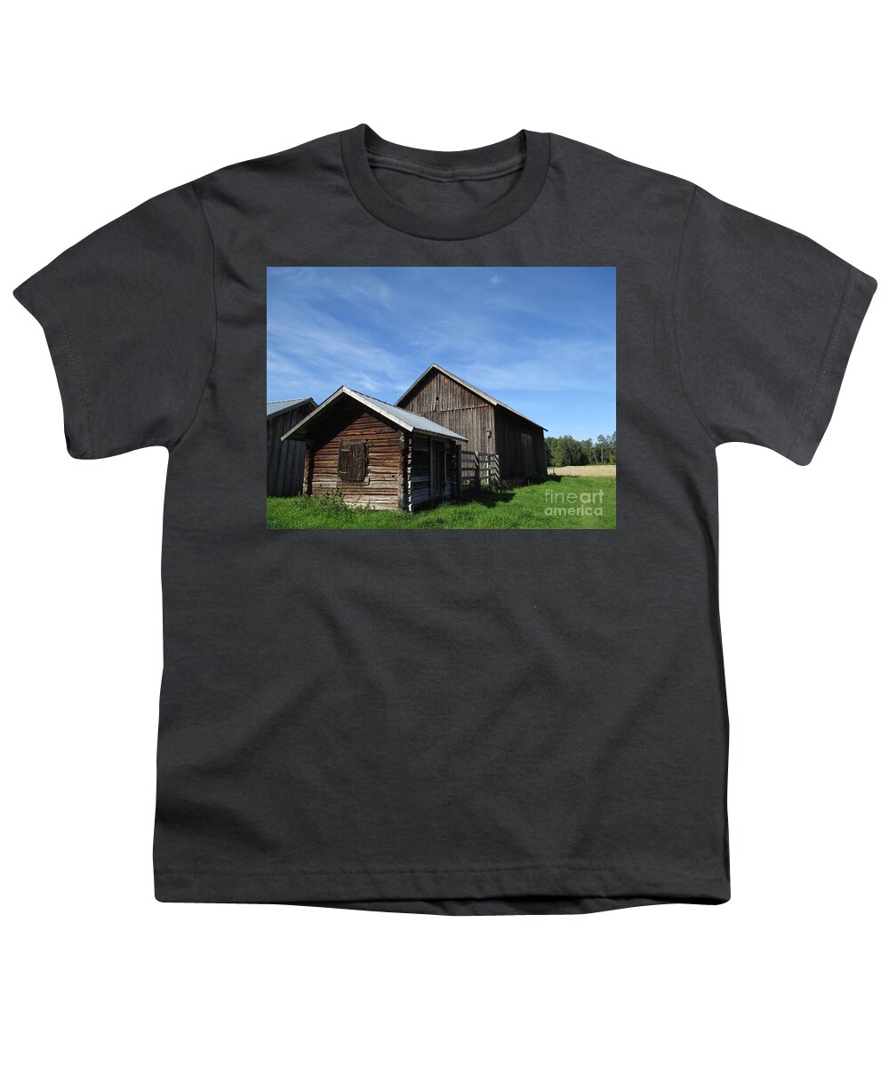 Swediish Youth T-Shirt featuring the photograph Swedish Barns by Martin Howard