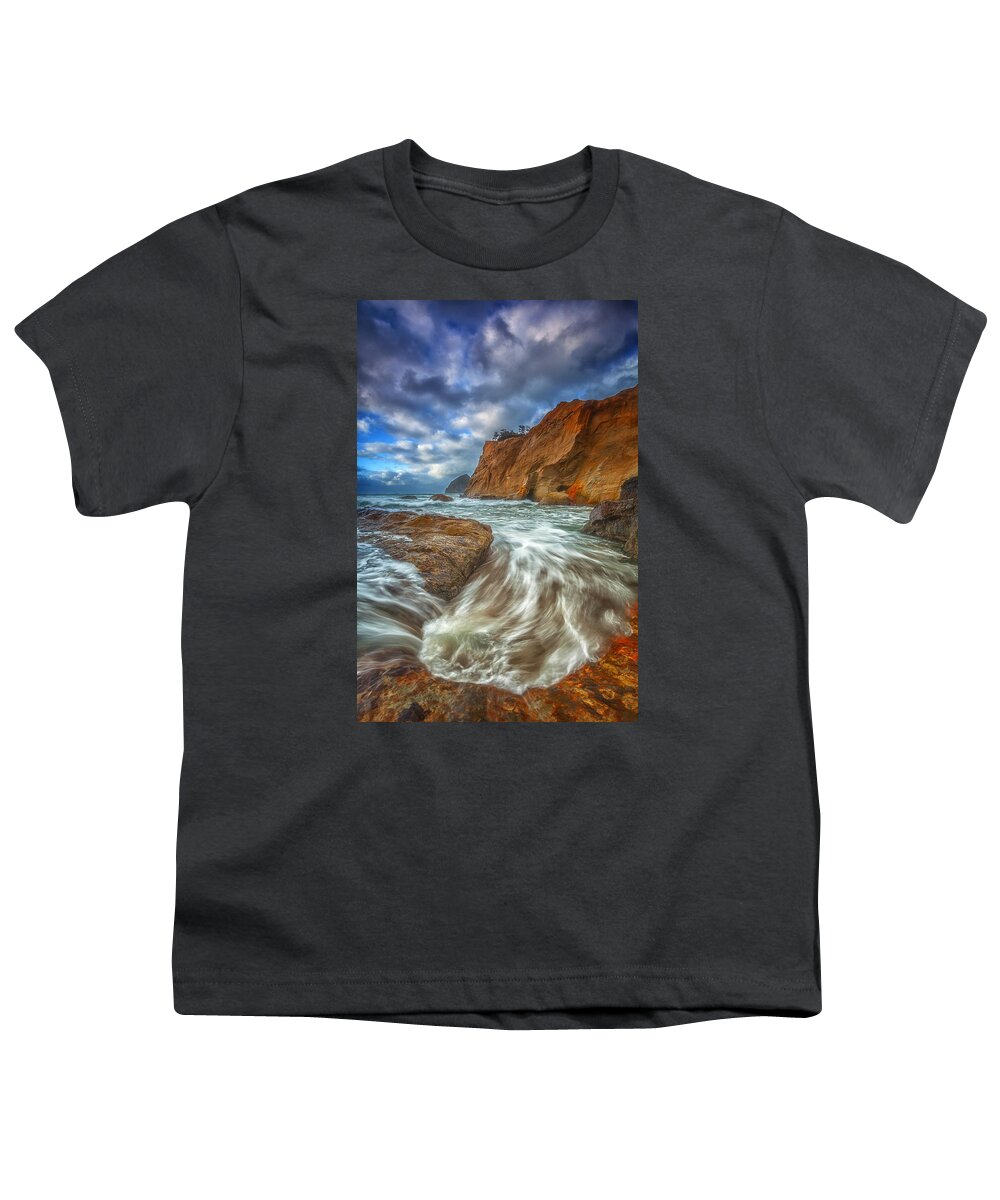 Oregon Youth T-Shirt featuring the photograph Sweeping Tides by Darren White