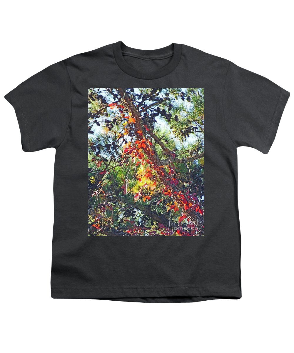 Trees Youth T-Shirt featuring the photograph Tanglewood Autumn Flora by Lizi Beard-Ward