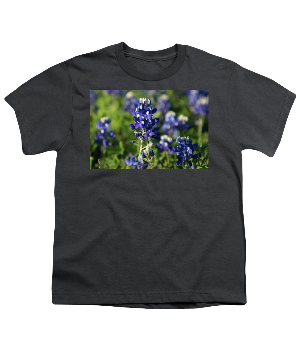 Bluebonnet Youth T-Shirt featuring the photograph Texas Bluebonnets by Frank Madia
