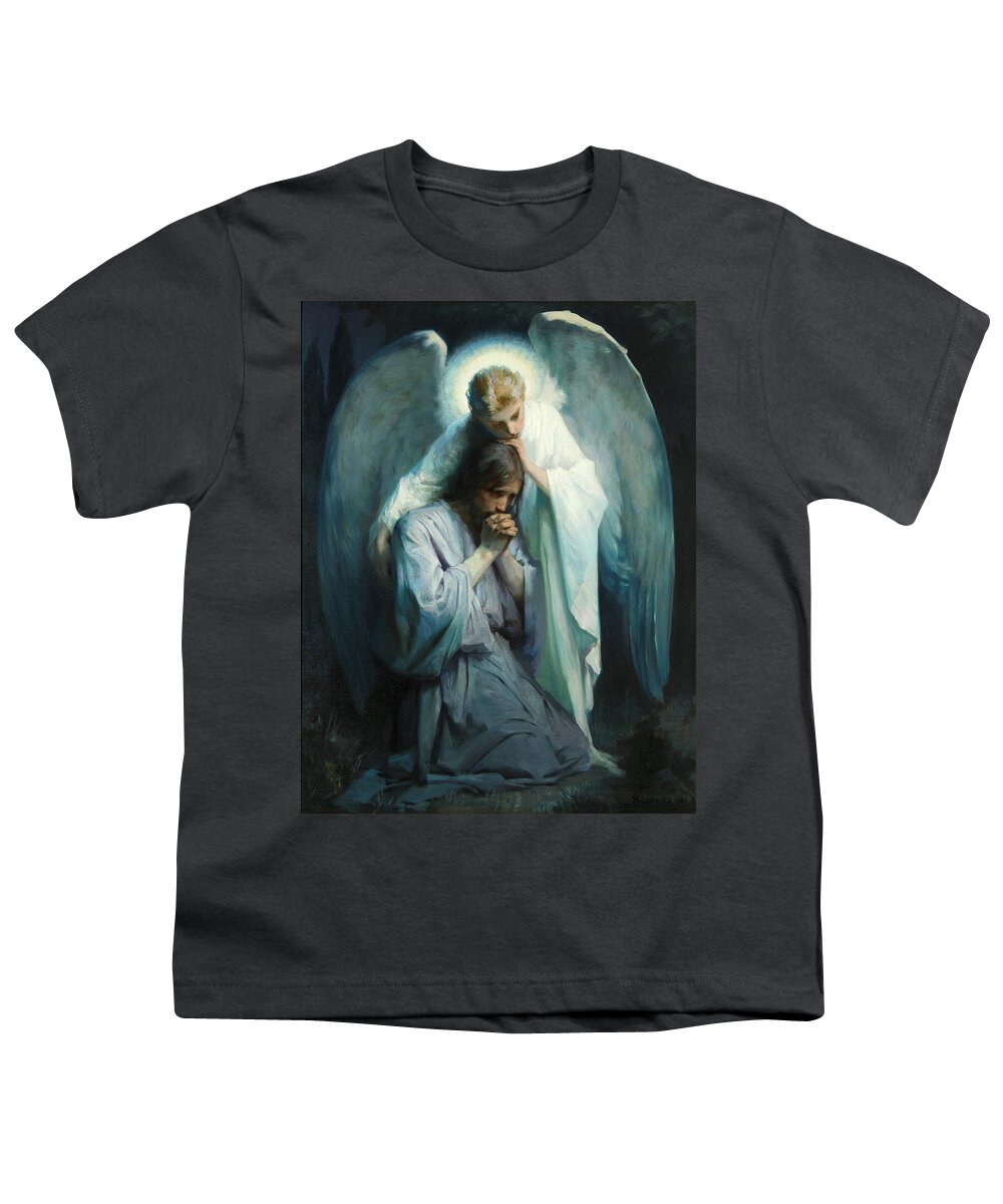 Frans Schwartz Youth T-Shirt featuring the painting The Agony in the Garden by Frans Schwartz