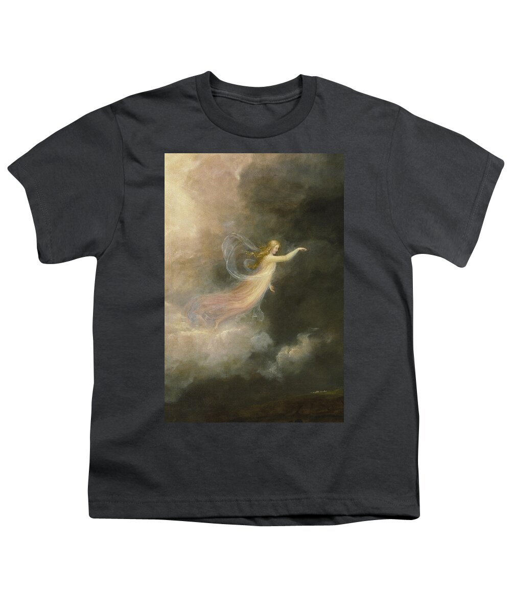 Thomas Cole Youth T-Shirt featuring the painting The Angel Appearing To The Shepherds by MotionAge Designs