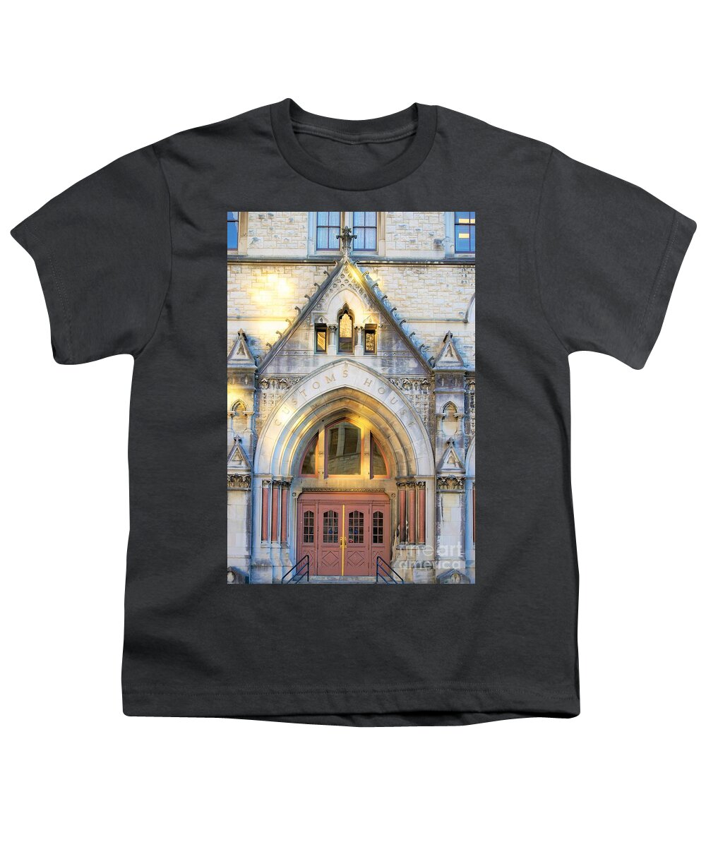 Buildings Youth T-Shirt featuring the photograph The Customs House by Merle Grenz