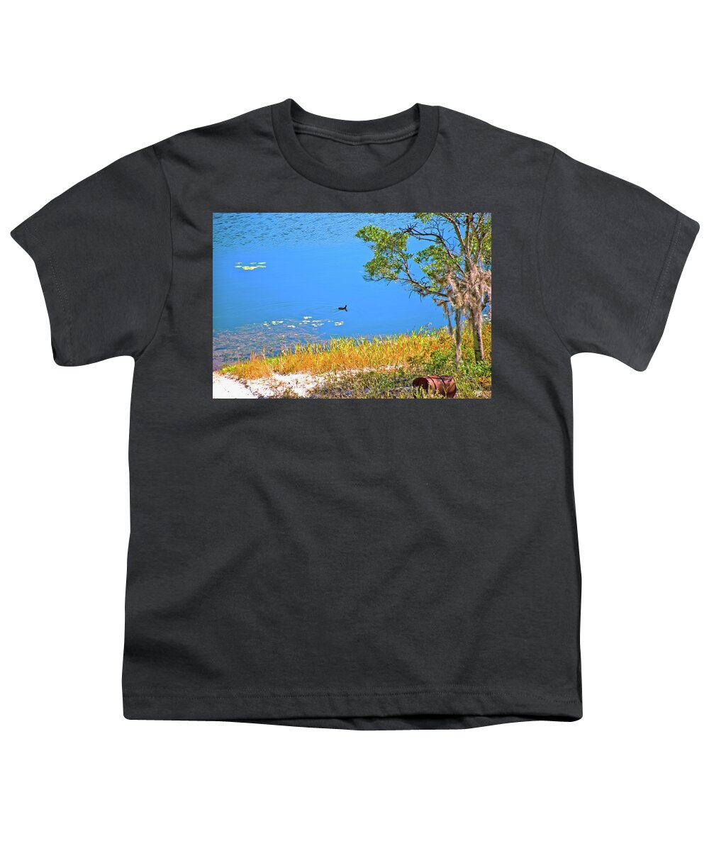 Lake Youth T-Shirt featuring the photograph The Duck by Gina O'Brien