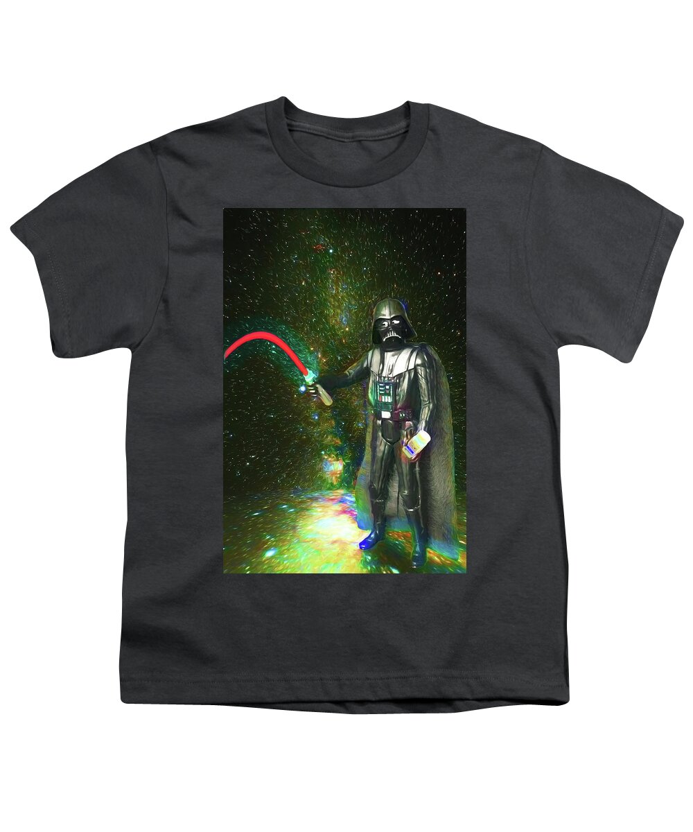 Darth Vader Youth T-Shirt featuring the digital art The Empire Goes Limp by John Haldane