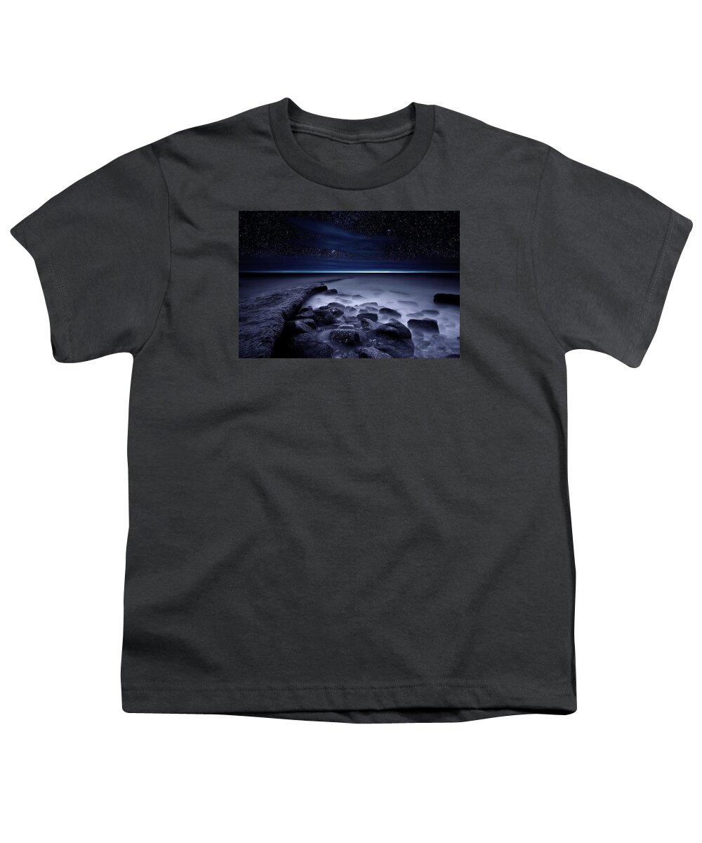 Night Youth T-Shirt featuring the photograph The End of Darkness by Jorge Maia