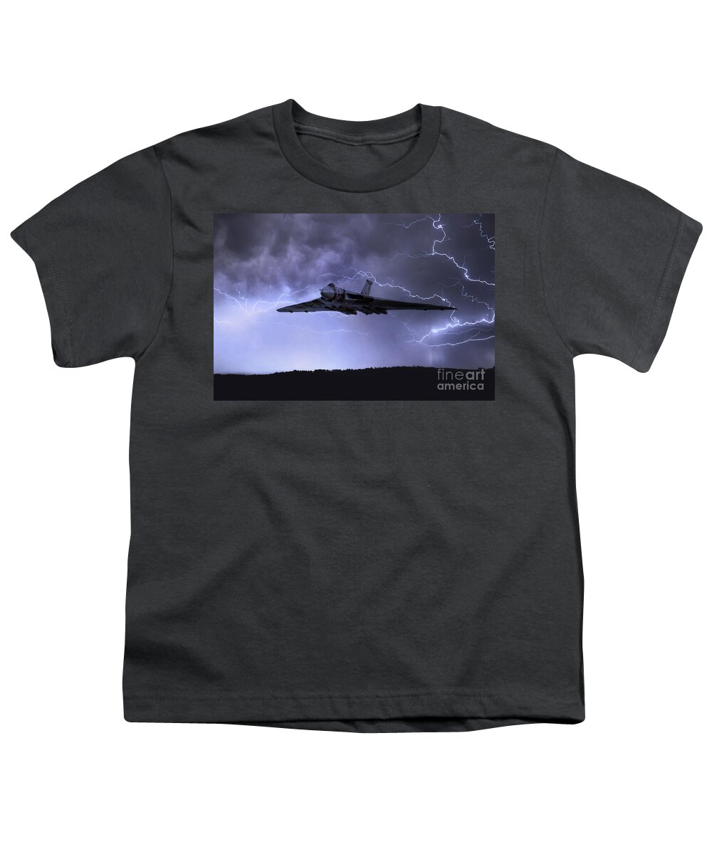 Avro Youth T-Shirt featuring the digital art The Gods Came Calling by Airpower Art