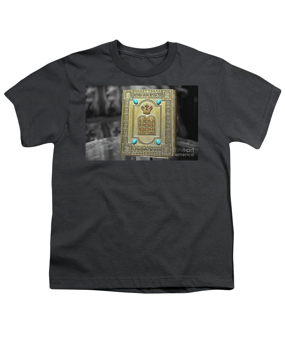 The Holy Scriptures Youth T-Shirt featuring the photograph The Holy Scriptures by Olga Hamilton