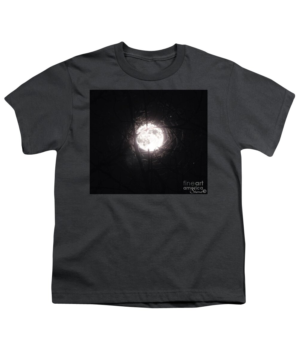 Night Youth T-Shirt featuring the photograph The Last Nights Moon by September Stone
