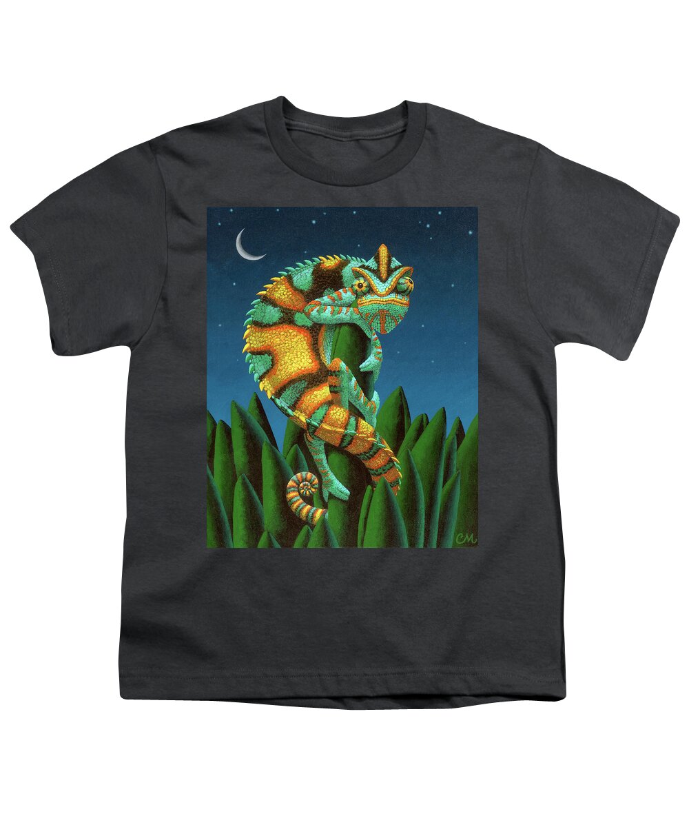 Chameleon Youth T-Shirt featuring the painting The Night Watch by Chris Miles
