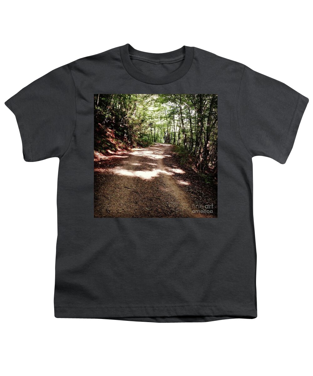 Trail Youth T-Shirt featuring the photograph The Parkway Trail by Anita Adams