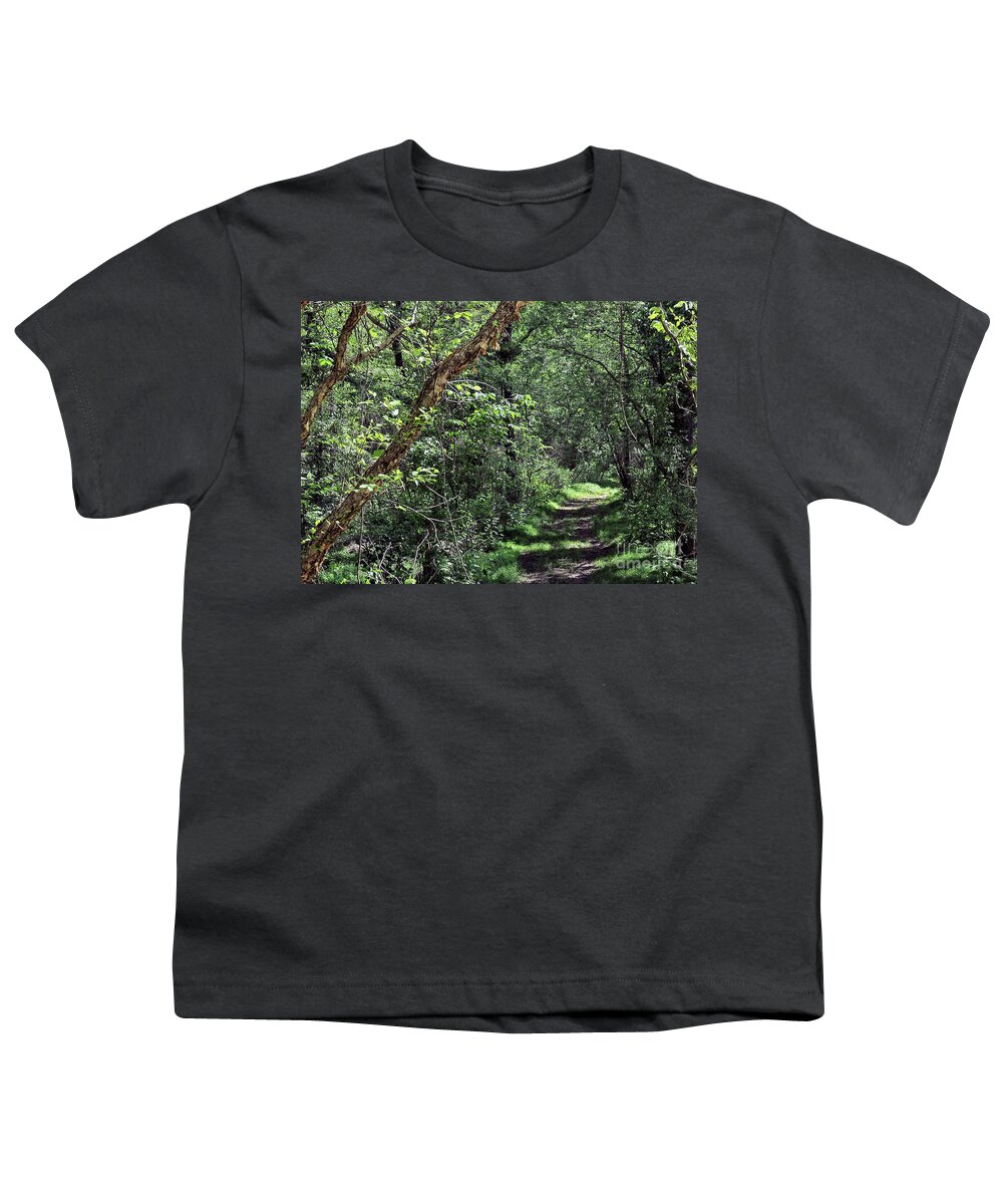Trees. Path Youth T-Shirt featuring the photograph The Path We Walked by Lydia Holly