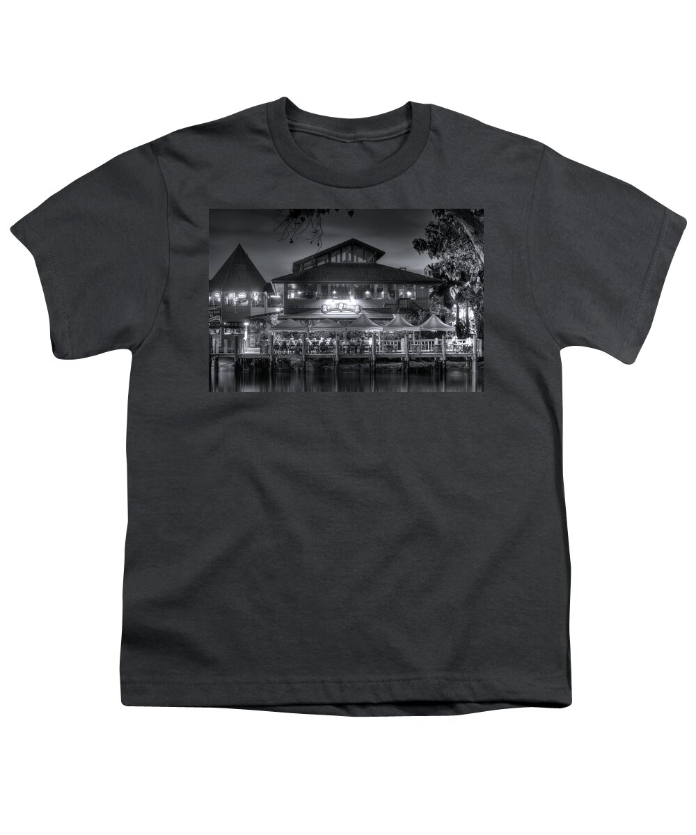 Pirate Republic Youth T-Shirt featuring the photograph The Pirate Republic Bar and Grill by Mark Andrew Thomas
