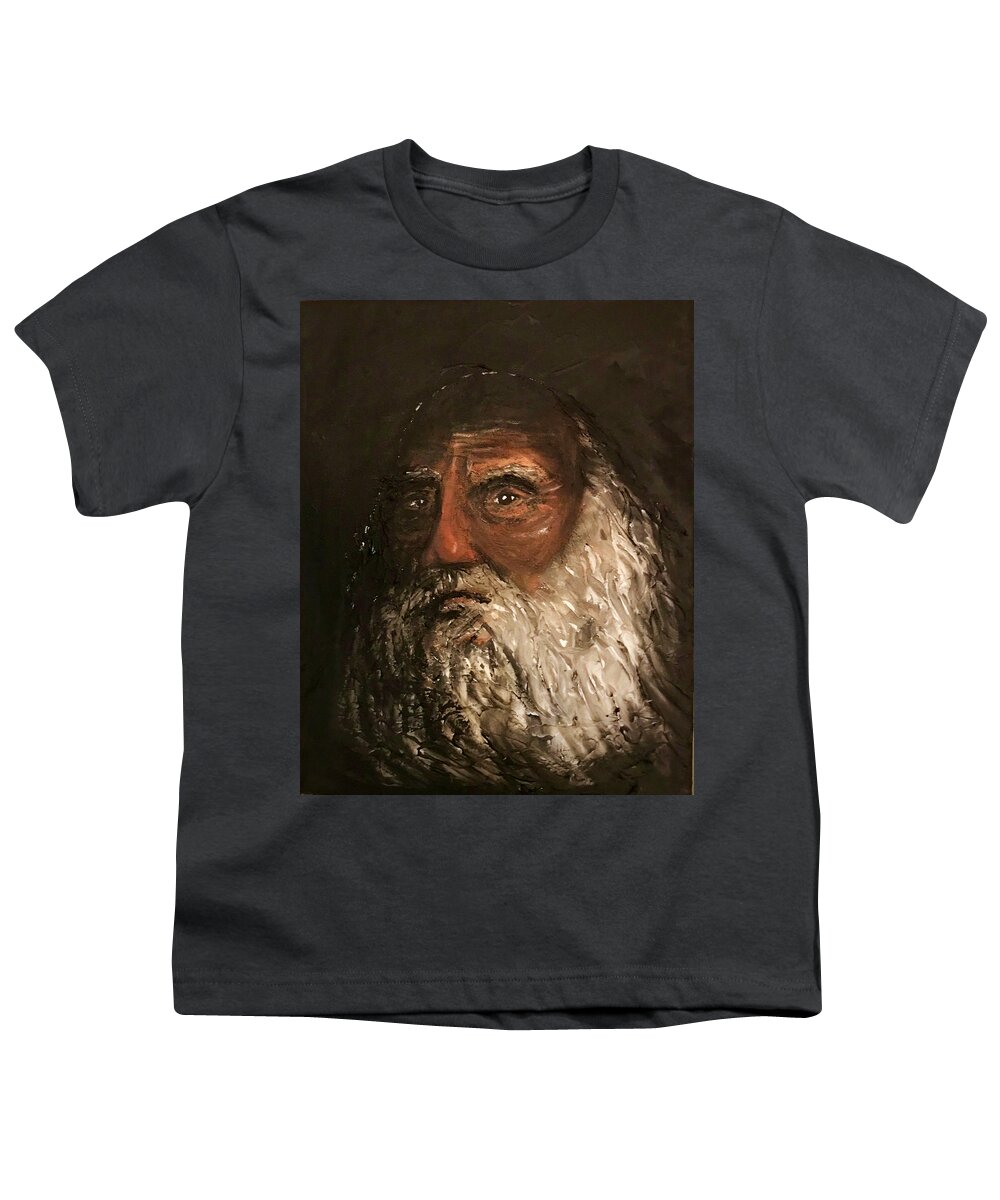 Prophet Youth T-Shirt featuring the painting The Prophet by Ovidiu Ervin Gruia