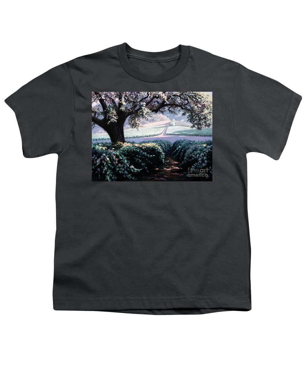 Fine Art Youth T-Shirt featuring the painting The Quiet Light by Carl Downey