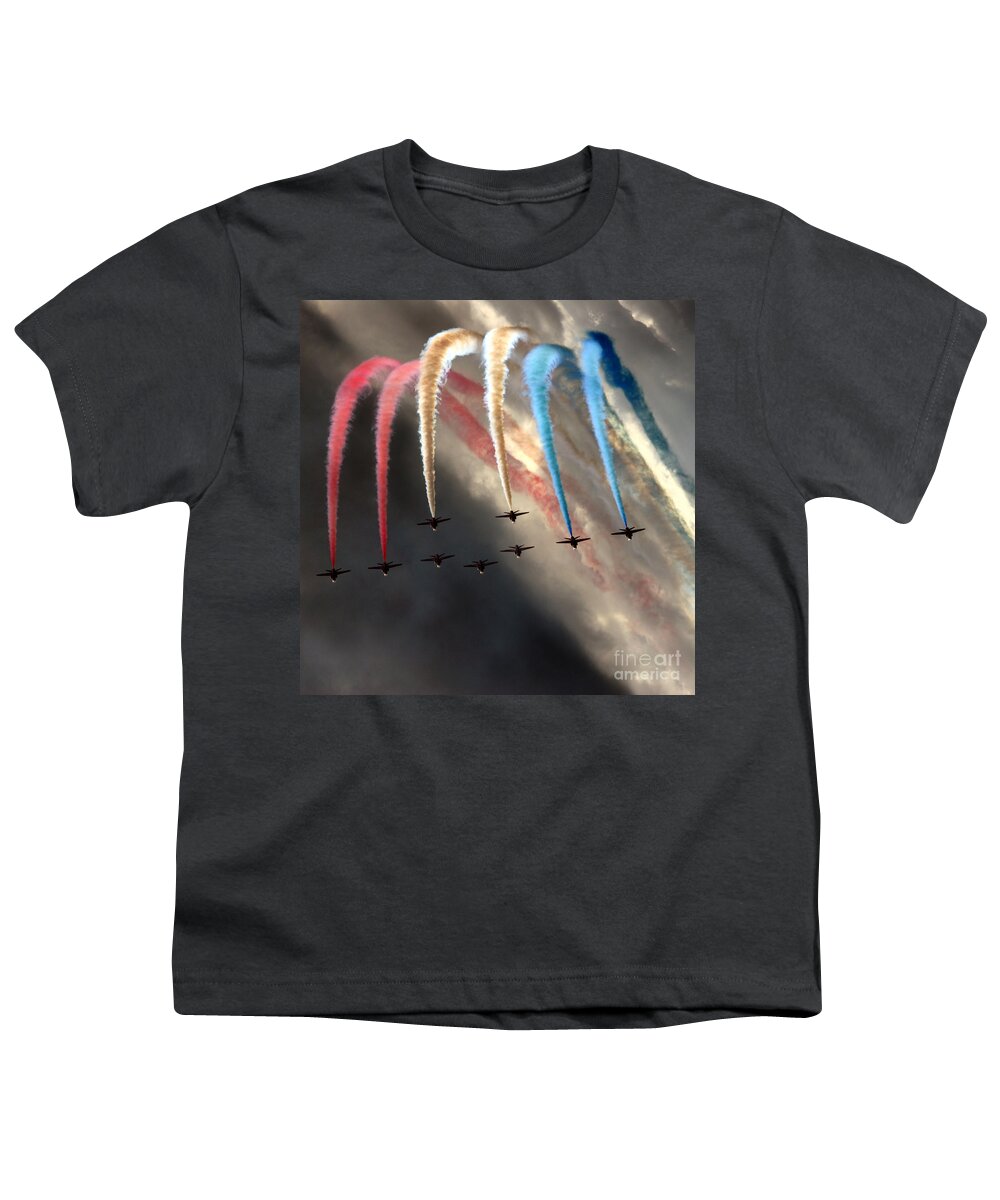 Red Arrows Youth T-Shirt featuring the photograph The Rainbow Phoenix by Ang El