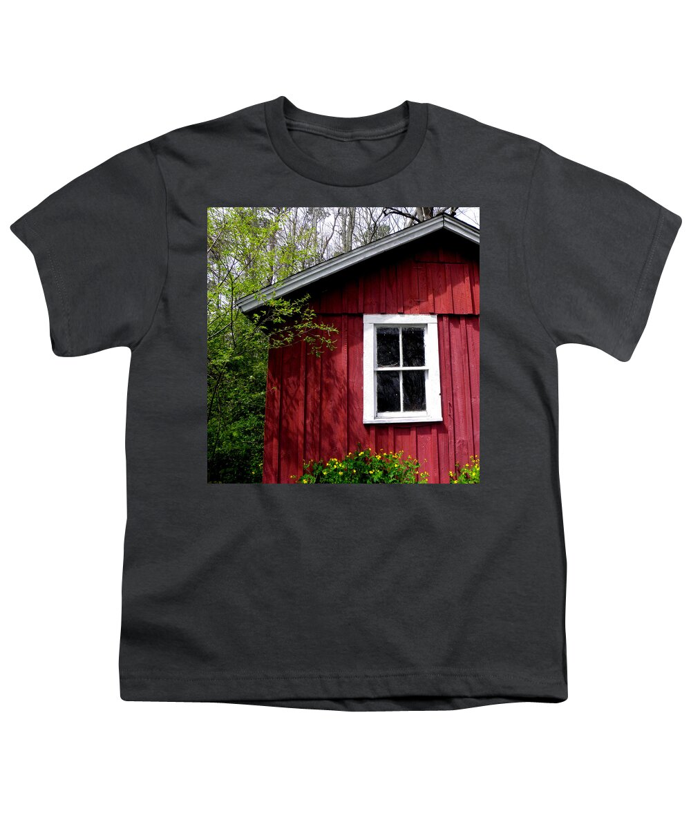 Back In Time Youth T-Shirt featuring the photograph The red room by Kim Galluzzo