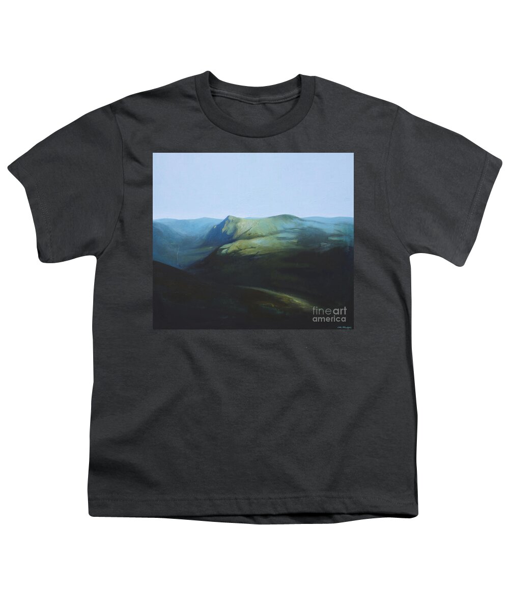 Lin Petershagen Youth T-Shirt featuring the painting The View from Mount Tron by Lin Petershagen