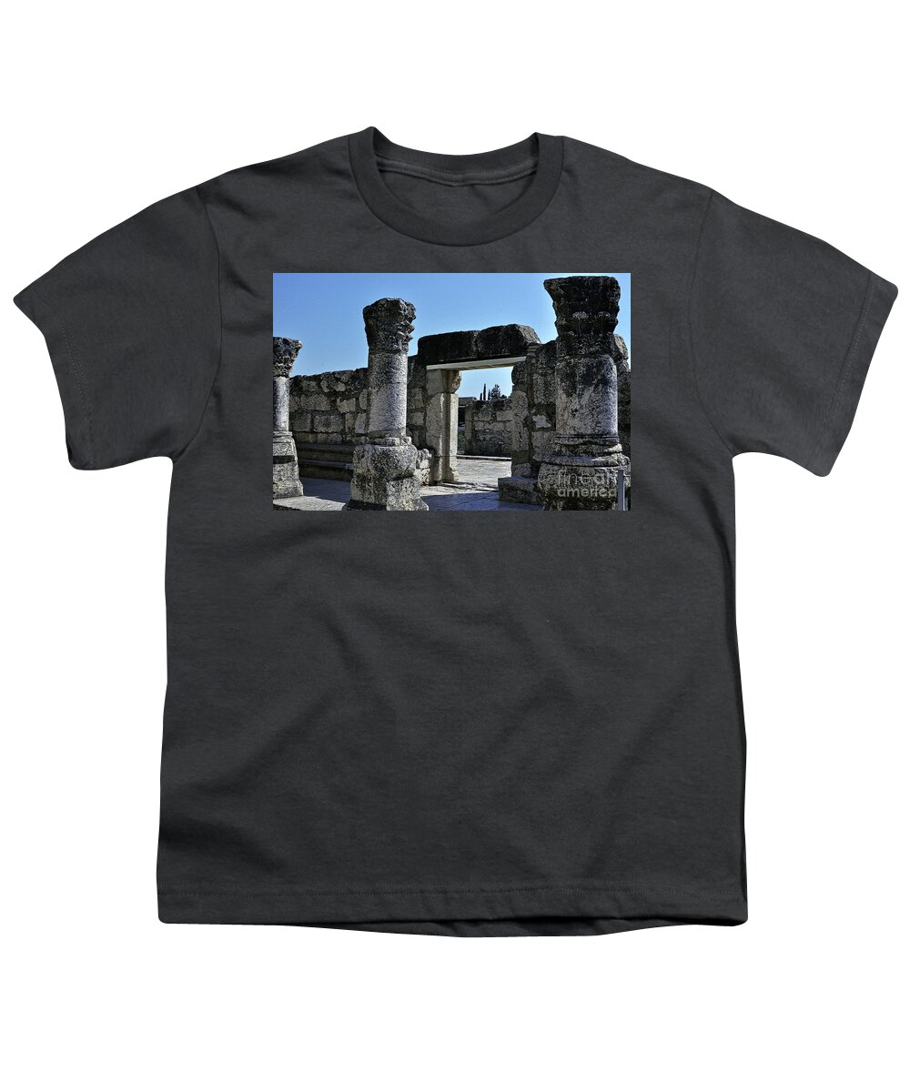 Synagogue Youth T-Shirt featuring the photograph The White Synagogue 2 by Lydia Holly