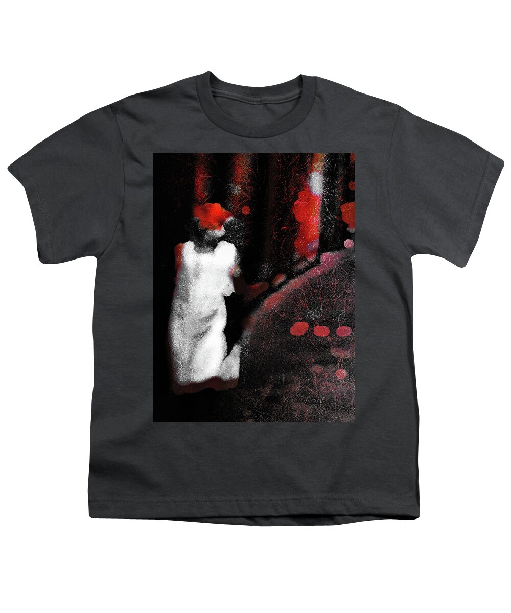 Woman Youth T-Shirt featuring the photograph The woman with the white dress by Gabi Hampe