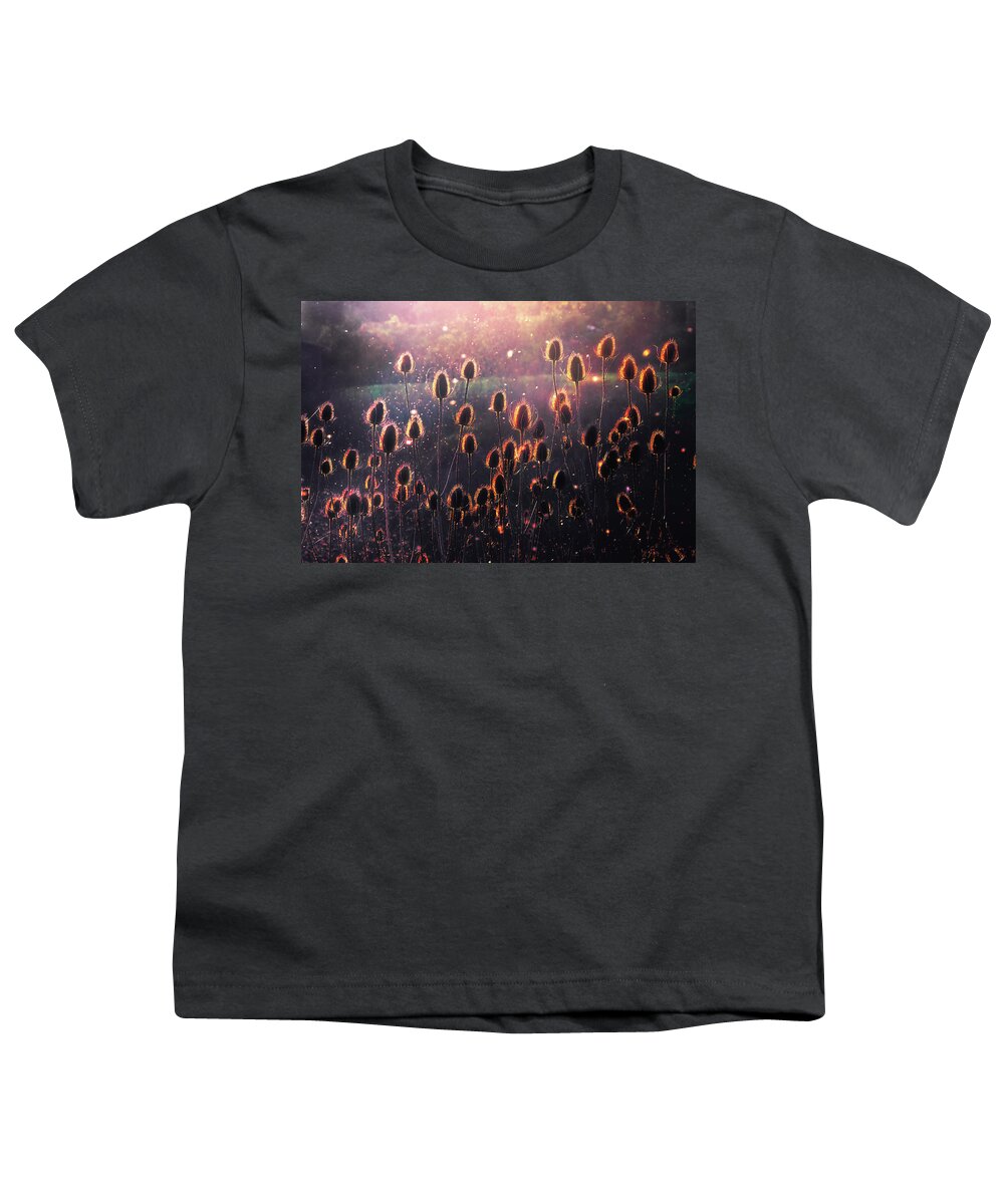 Thistles Youth T-Shirt featuring the photograph Thistles by Mikel Martinez de Osaba