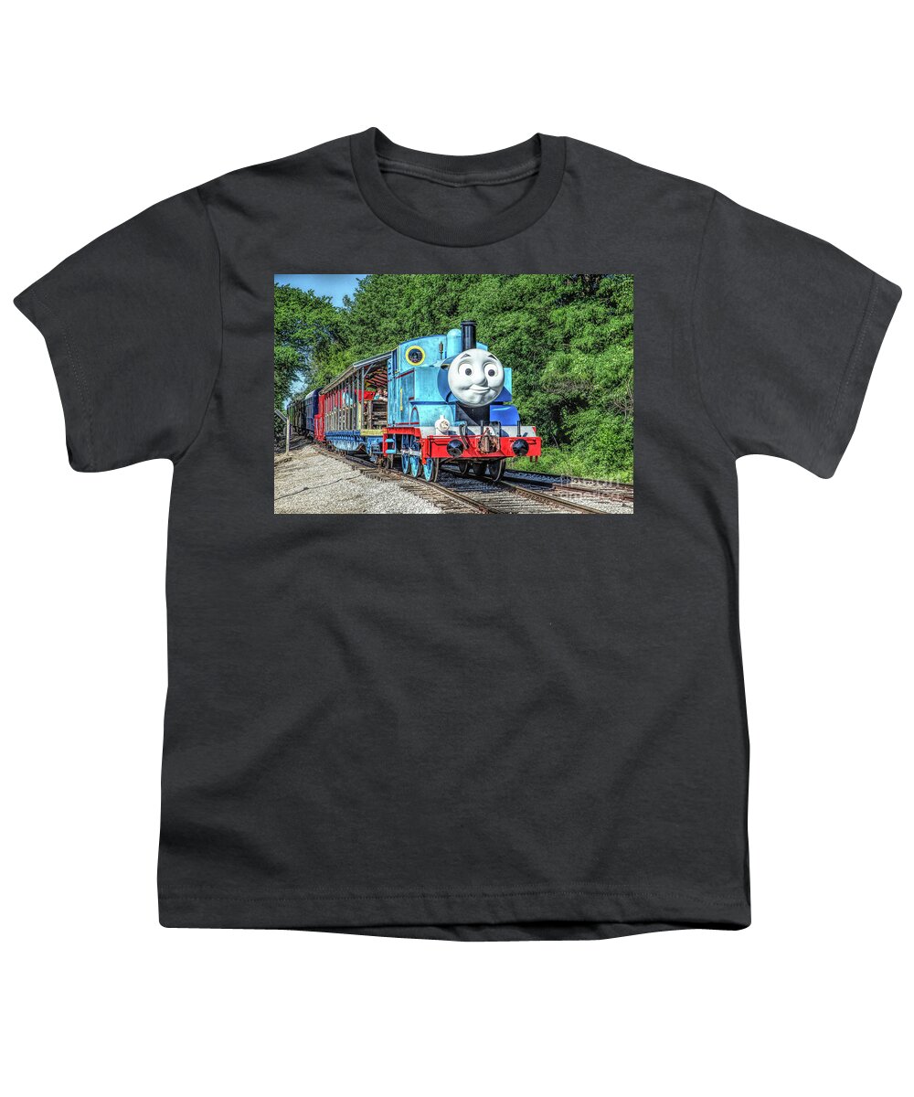 Thomas Youth T-Shirt featuring the photograph Thomas the Tank Engine by Lynn Sprowl