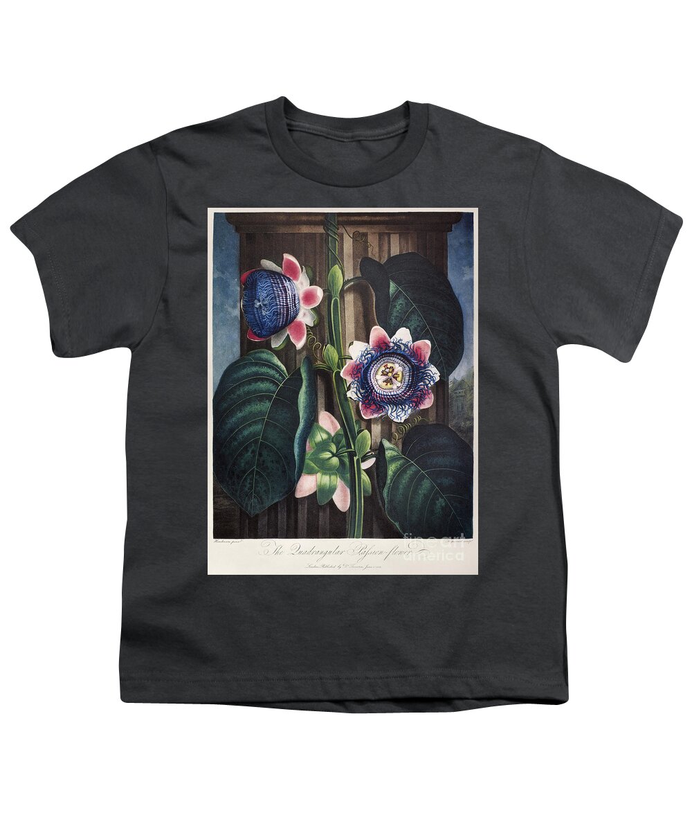 1802 Youth T-Shirt featuring the photograph Thornton: Passion-flower by Granger