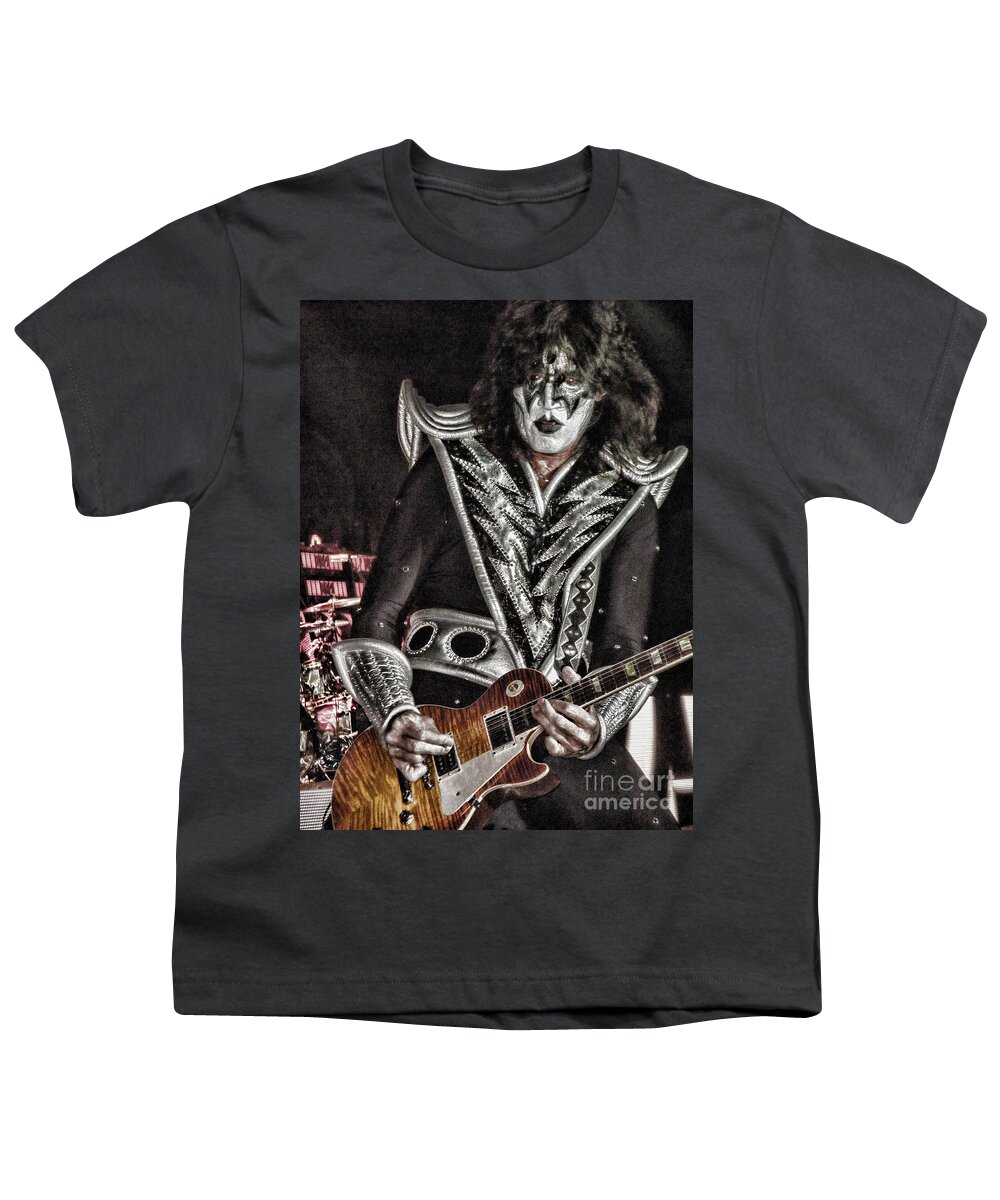 Tommy Thayer - Kiss Youth T-Shirt featuring the photograph Tommy Thayer by Vivian Martin