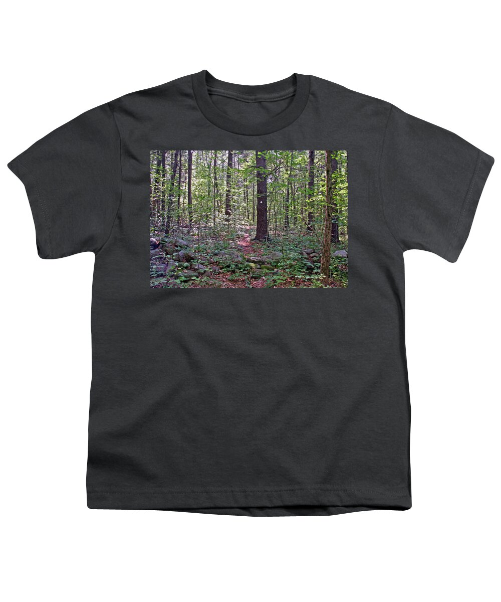 Trail Youth T-Shirt featuring the photograph Trail Marker by Frank Winters