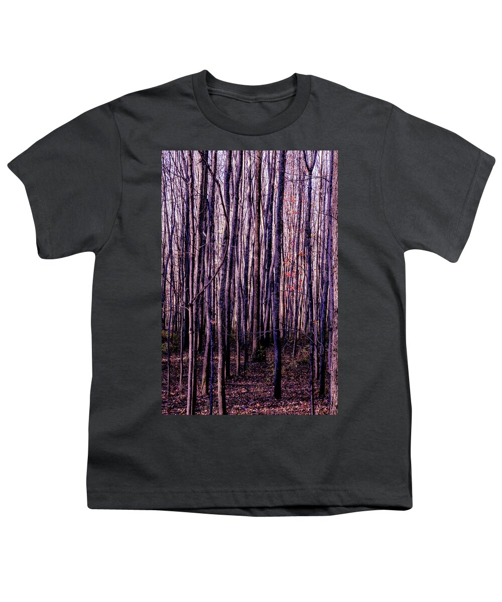 Treez Youth T-Shirt featuring the photograph Treez Magenta by Lon Dittrick