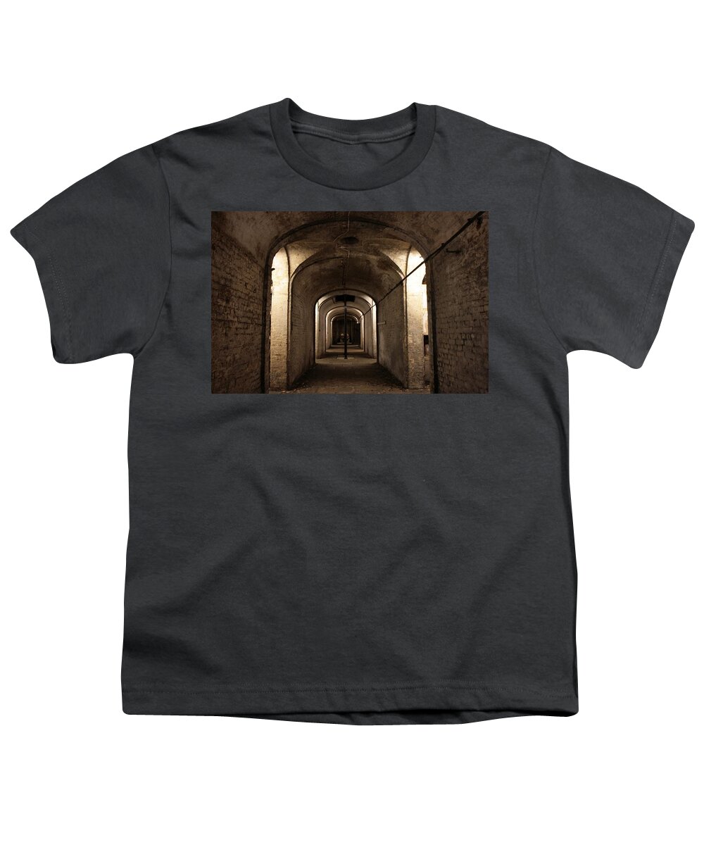 Tunnel Youth T-Shirt featuring the digital art Tunnel by Maye Loeser