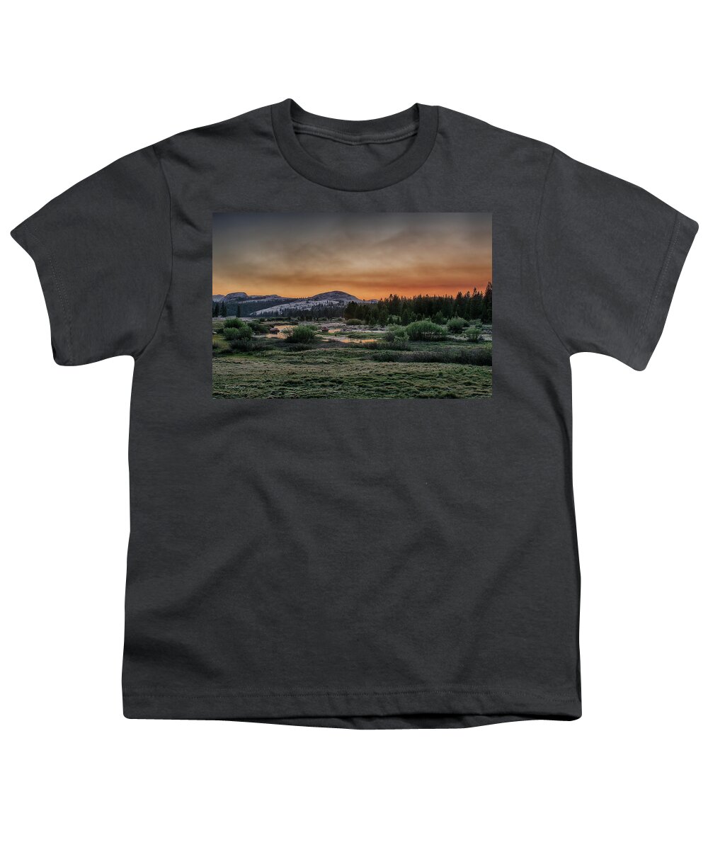 Pothole Dome Youth T-Shirt featuring the photograph Tuolumne Sunset by Bill Roberts